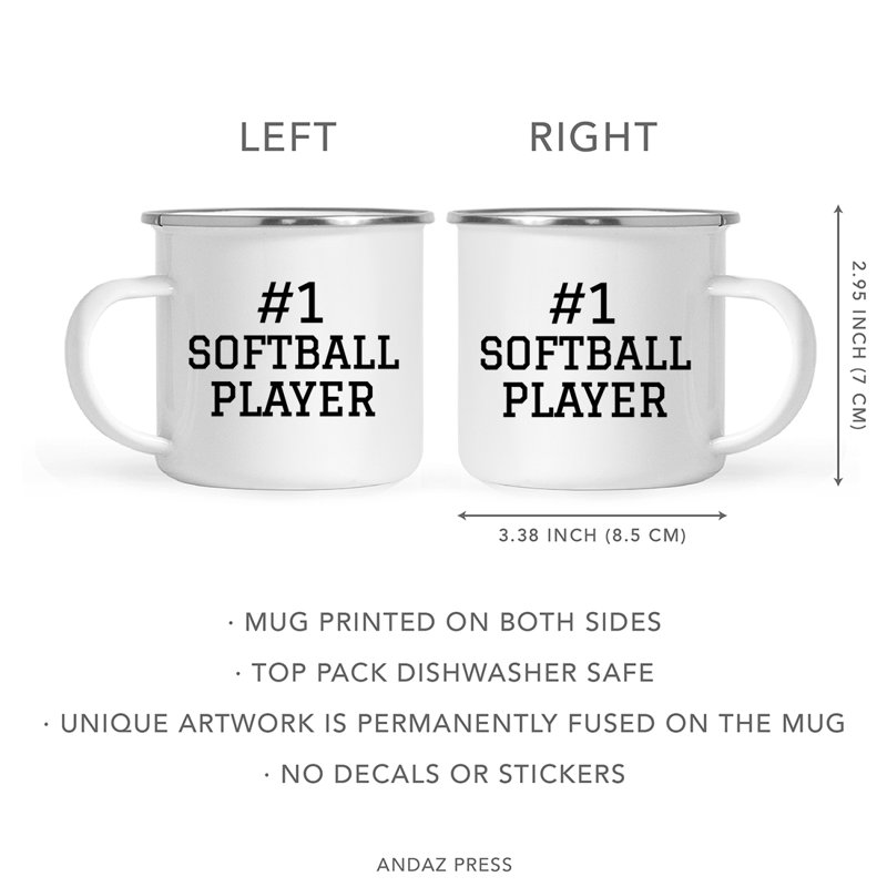 Tasse de camping Campfire, Softball Player