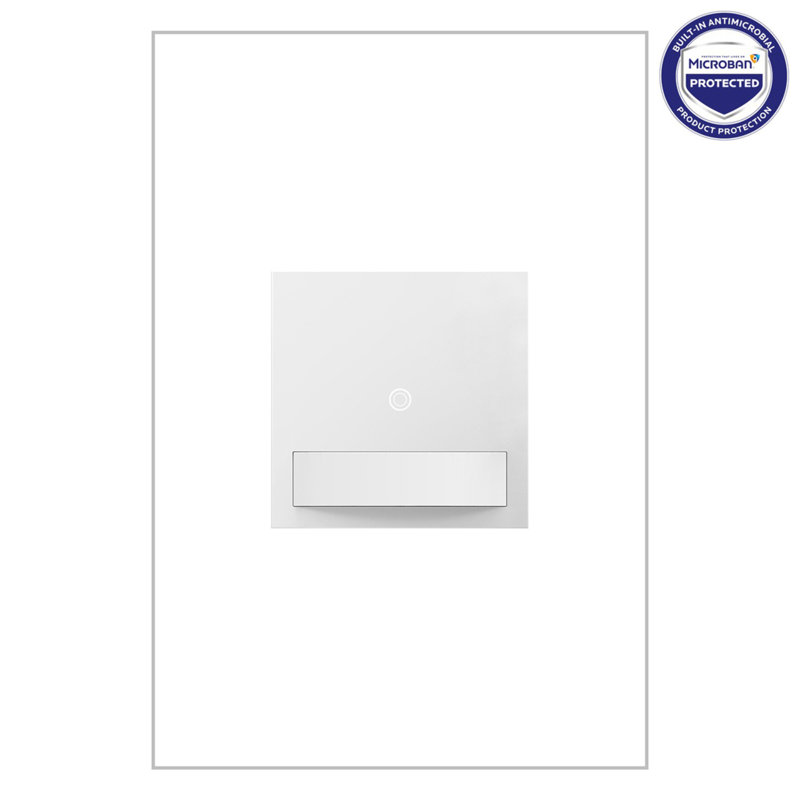 Legrand Adorne Microban ASVS12W4 blanc moderne manuel marche / arrêt automatique SensaSrupteur