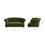 Dujo 36.5" Chesterfield Velvet Pet Sofa-823702853