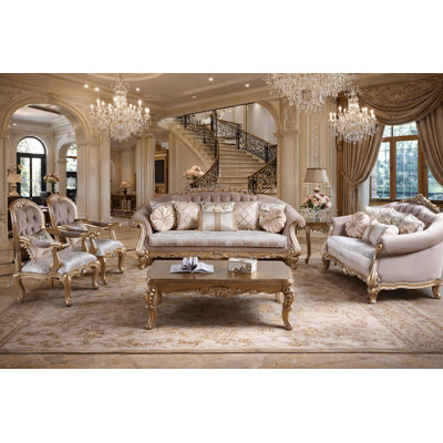 Ensemble de salon luxueux 7 pièces Luxury Classic Victorian