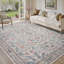 Tapis lavable antidérapant à motif floral beige doux pour le salon, la chambre à coucher-954102750