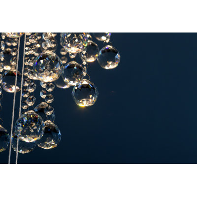 «Lighted Crystal Chandelier» par Sergoua - photographie sur toile tendue