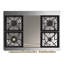 Majestic III Series 40 Inch Dual Fuel Range with 6 Sealed Burners, Griddle, in Mightnight Blue (Natural Gas, Chrome Trim)-765337245-765337225-765337247
