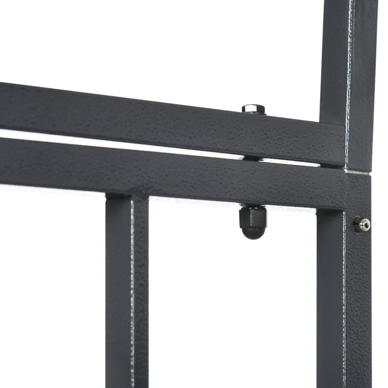 Tonnelle de jardin en métal avec portes doubles 81 po Outsunny