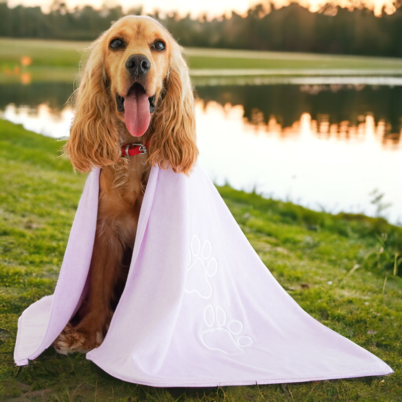 Unconditional Love Premium Pet Towel, Pink