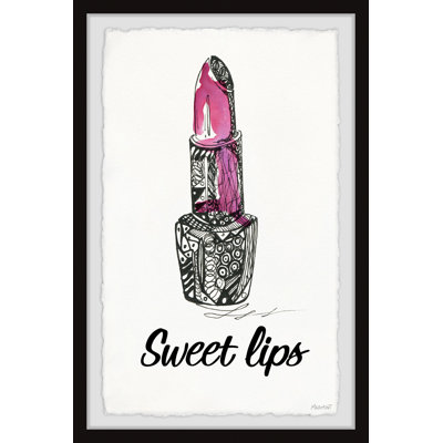 Sweet Lips by Marmont Hill - Single Picture Frame Print