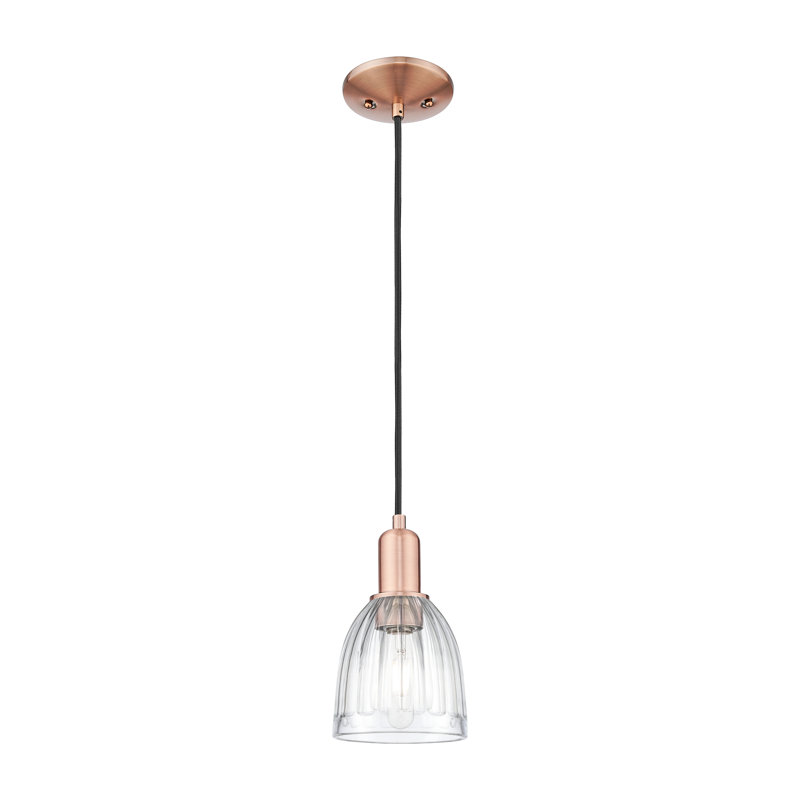 Arcadia - Cozine - Mini-luminaire suspendu à cordon 1 lumière, Cuivre antique