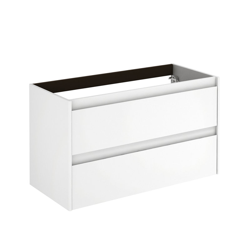 Ambra 39.3'' W Single Bathroom Vanity Base, Matte White