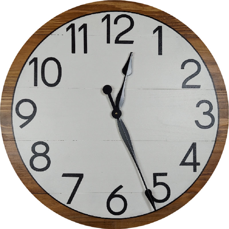 Regni Wood Wall Clock, Small