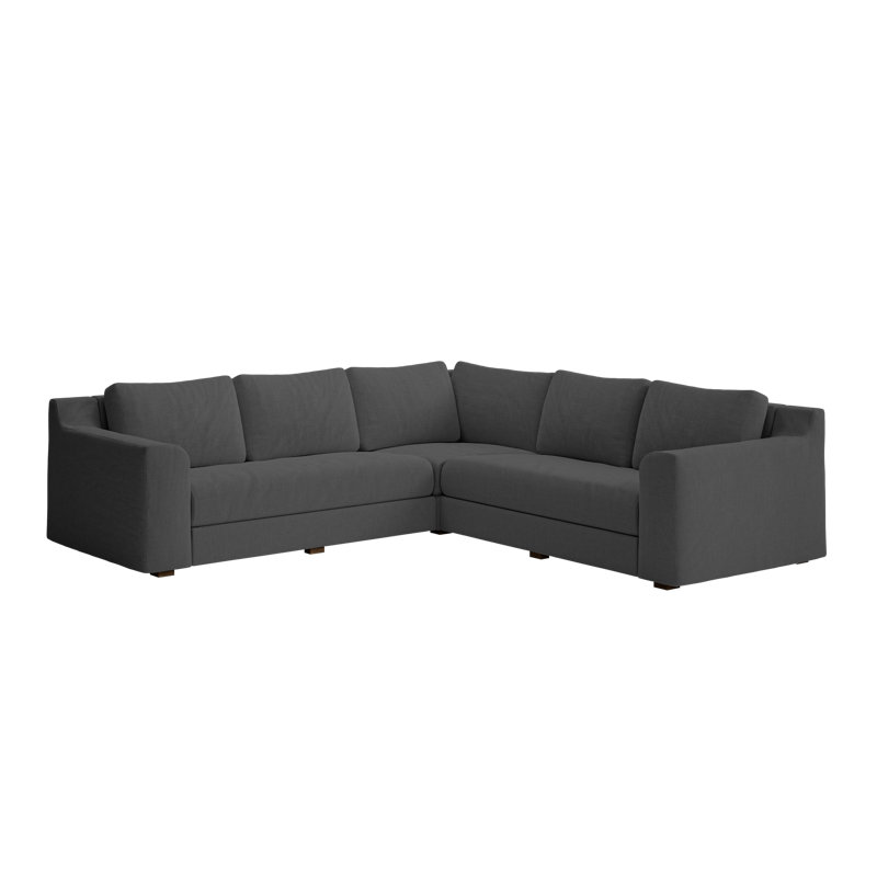 Elevate 99" Corner Sectional, Shadow Upcycled Poly