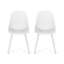  Chaises d'extérieur modernes avec dossier perforé, sièges de patio légers, ensemble de 2-1963857932