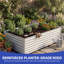 Ensemble de grand lit de jardin surélevé galvanisé 6X3x2ft avec gants-1269643018