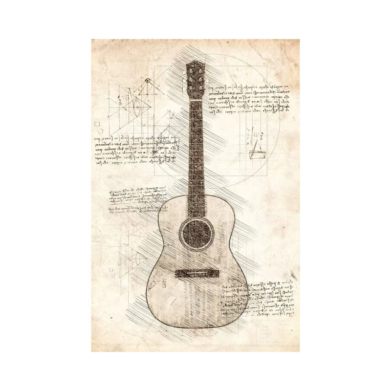 Guitar by Cornel Vlad - Wrapped Canvas Gallery-Wrapped Canvas Giclée, 66.04 cm H x 45.72 cm W