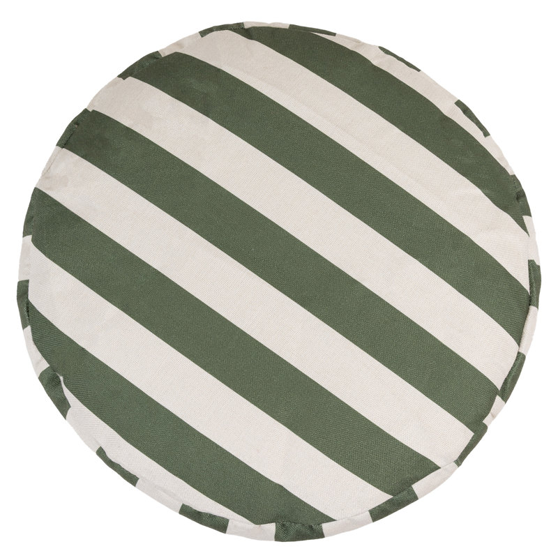 Milano Large Bean Bag Pouffe, Olive Striped