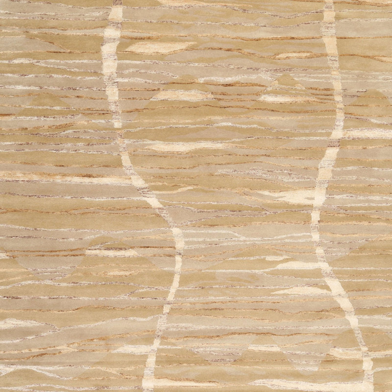 Surface beige contemporaine tapis, Rectangle 5 pi x 7 pi