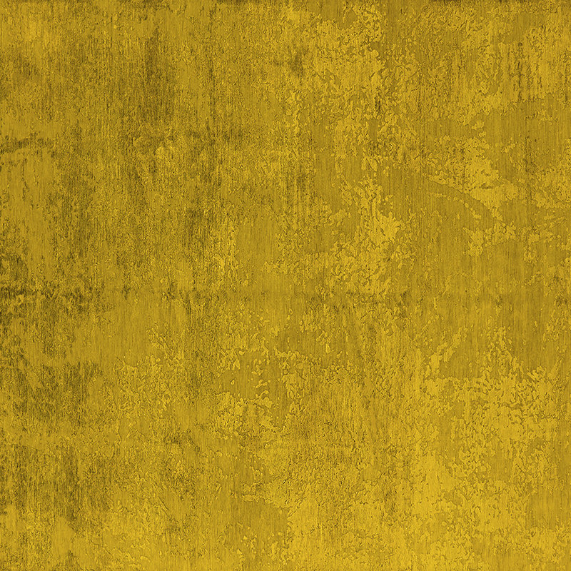 Tapis carré en laine / polyester tissé à la machine de 8 pi x 8 pi en jaune