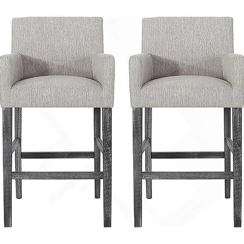 Tabouret de comptoir rembourré 30,5 po - gris clair / gris