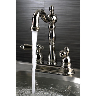 Kingston Brass Heritage Two-Handle 2-Hole Deck Mount Bar Faucet