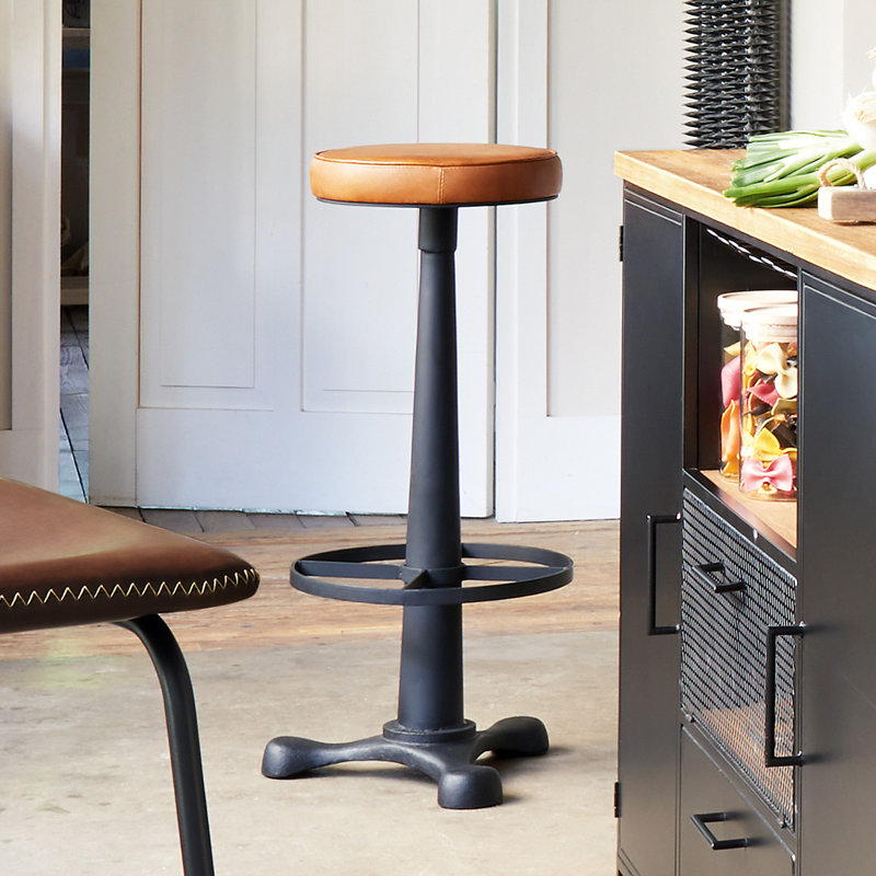 Thornburg Upholstered Counter Stool with Metal Frame