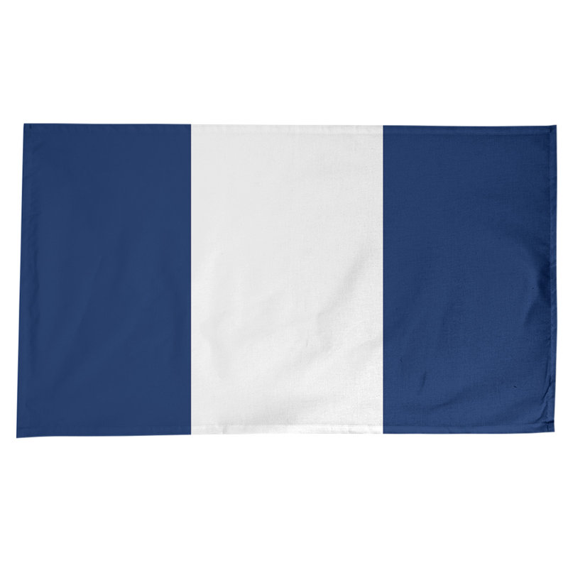 Edmonton Table Runner, Orange/White/Orange, Cotton Blend, 102" x 58"