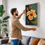 Golden Hibiscus Botanical - Wrapped Canvas-387546905-387546906