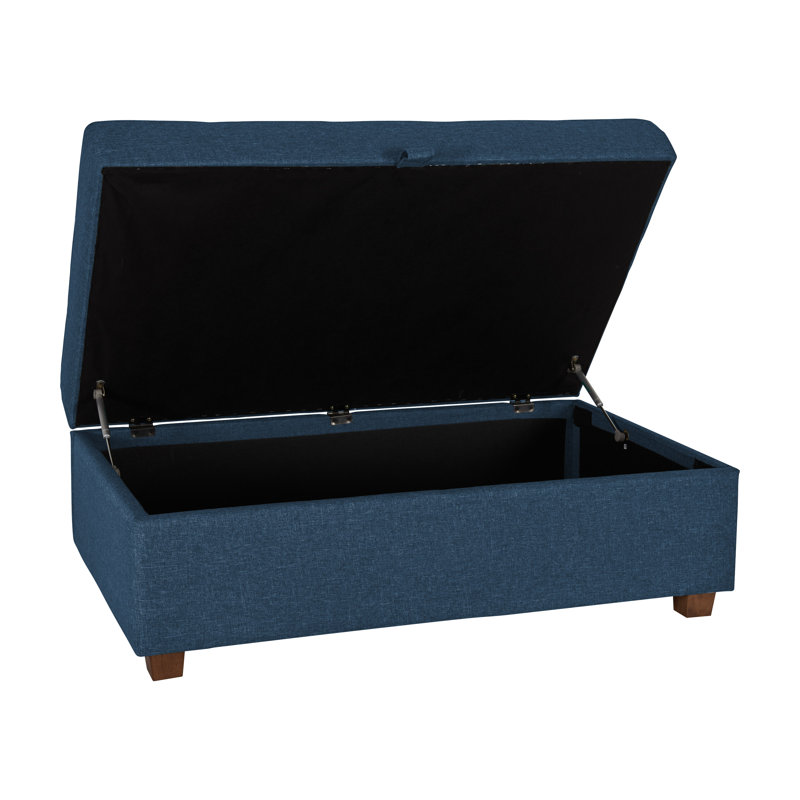Repose-pieds avec rangement Calliemae, Polyester bleu