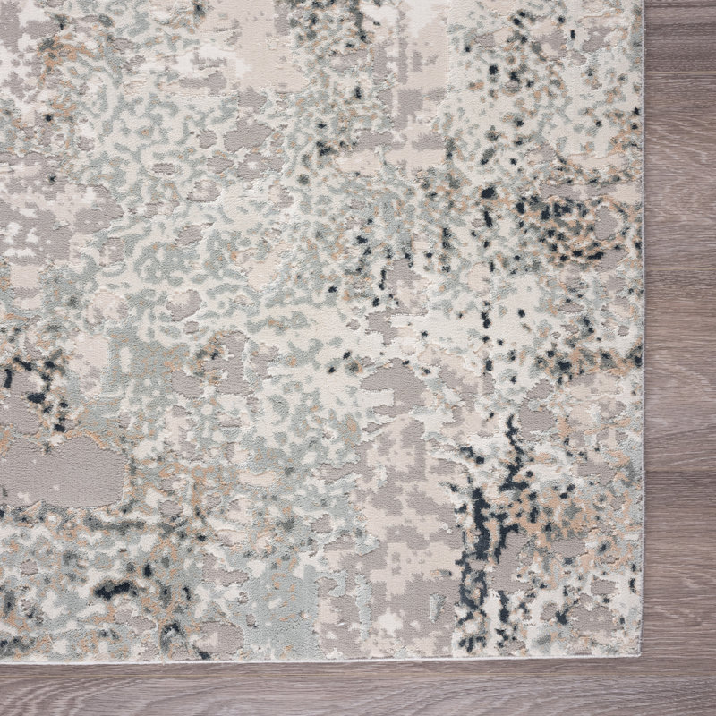Abstract Indoor Rug, Rectangle 1'10" x 3'