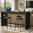 63" Bar Table, Rectangular Counter Height Pub Table-962099272