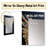 Royal Blue and gold Angel wings I - Fantasy Decorative Wall Mirror, Glam Large Mirror, Printed Metal Art-722753022