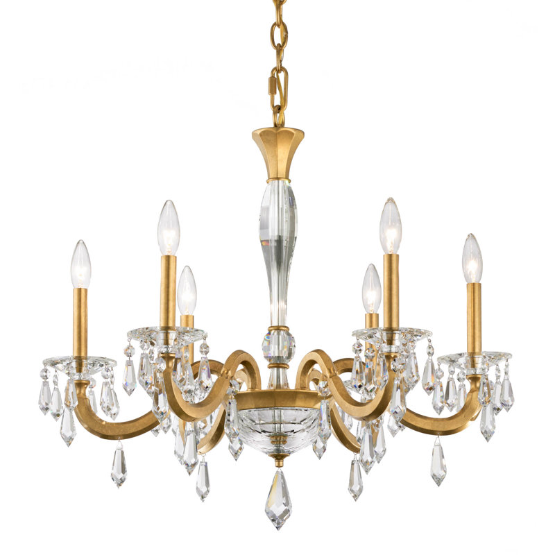 Napoli 6 - Light Chandelier, Heirloom Gold