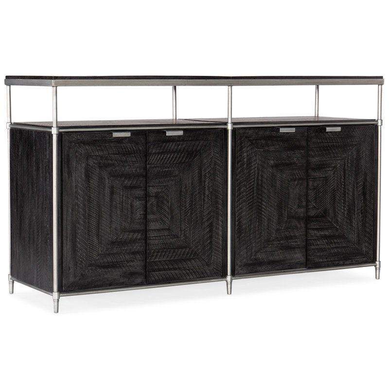 Saint Armand Media Console, Black/Silver