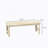 Backless Slatted Bench,Wood Outdoor Bench-990200924