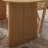 Oval Burlywood Solid Wood Dining Table-1513944051