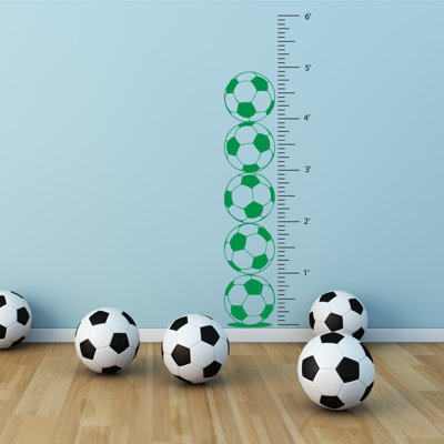Décalcomanie murale graphique de croissance foot