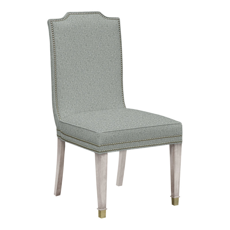 Travis By Michael Weiss Dining Chair, Yes, Nomad Snow Crypton® Chenille, Dove Gray