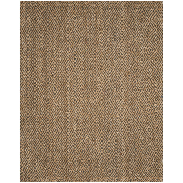 Aerionna Natural Fiber Hand Woven Jute Geometric Rug