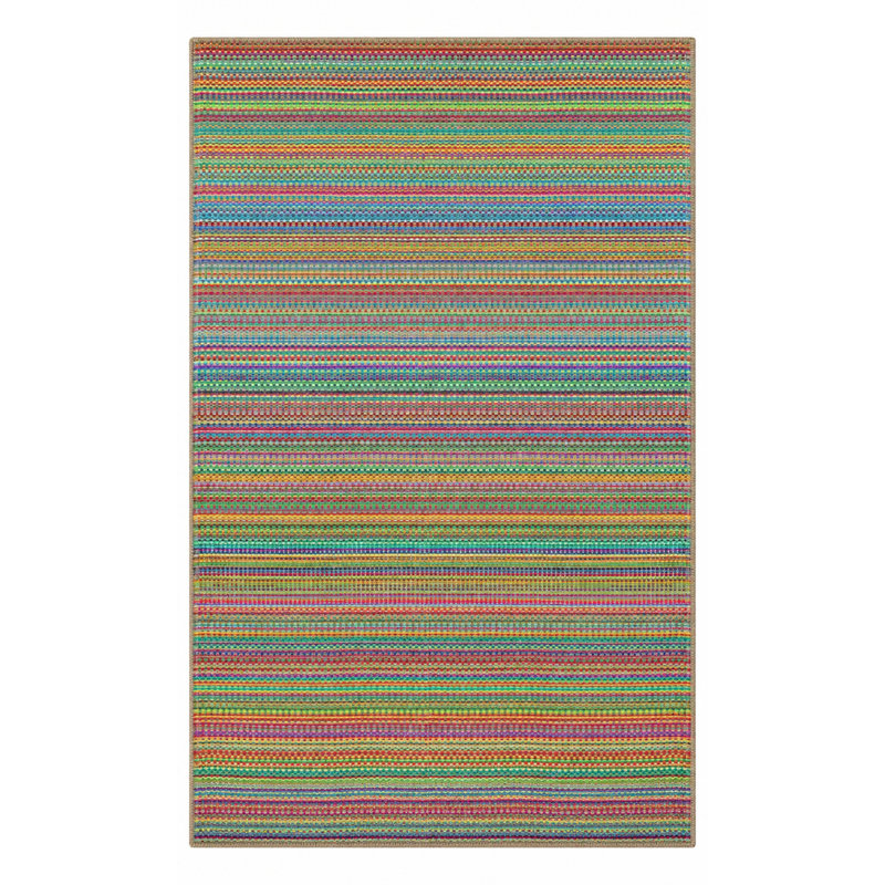 Tapis tissé à rayures Modern, Rectangle 3 pi 4 po x 5 pi