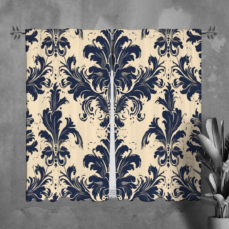Paire de rideaux obscurcissant en polyester Loletta, L 40 po x L 61 po