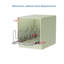 Organisateur de couvercles coulissants pour placard, support de couvercles en acier robuste avec glissières à billes fluides, tablette de rangement réglable pour couvercles