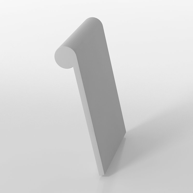Freestanding Bath Pillow, Matte White
