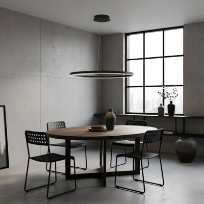 Luminaire suspendu pour îlot de cuisine rond à 1 lumière Stockham