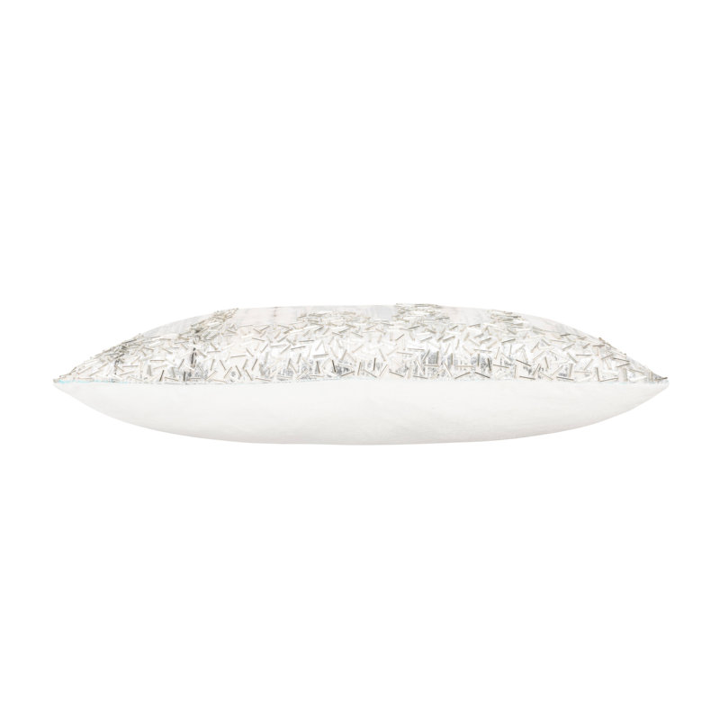 Lahana Embroidered Feather Throw Pillow