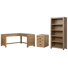 Bureau en L avec bibliothèque et classeur mobile