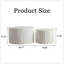 Handcrafted Nesting Coffee Table Set of 2, Durable Wooden Circle Tables for Modern Living Room and Bedroom Accent