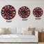 Horloge murale rouge et orange-1585151293