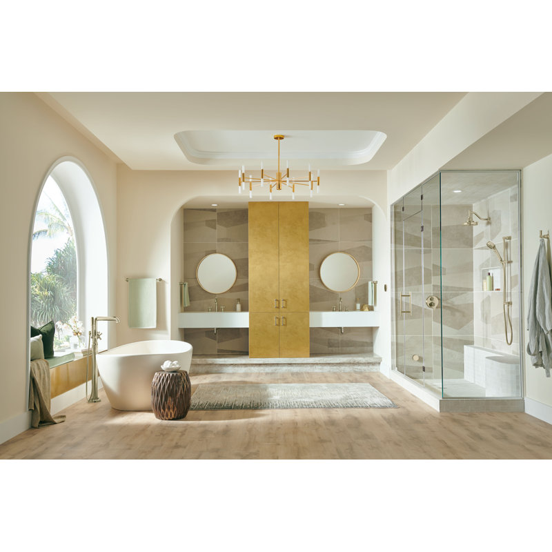 Invari® Multi Function Handheld Shower Head with H2OKinetic® Technology, Polished Gold