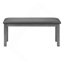 Banc, 42 po rectangulaire, bois, rembourré, salle à manger, cuisine, entrée, gris, transitionnel