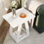 Table de bout 19,69 po, petite table d'appoint pour salon, chambre à coucher, table de chevet (ensemble de 2)-2133297366-2127240187