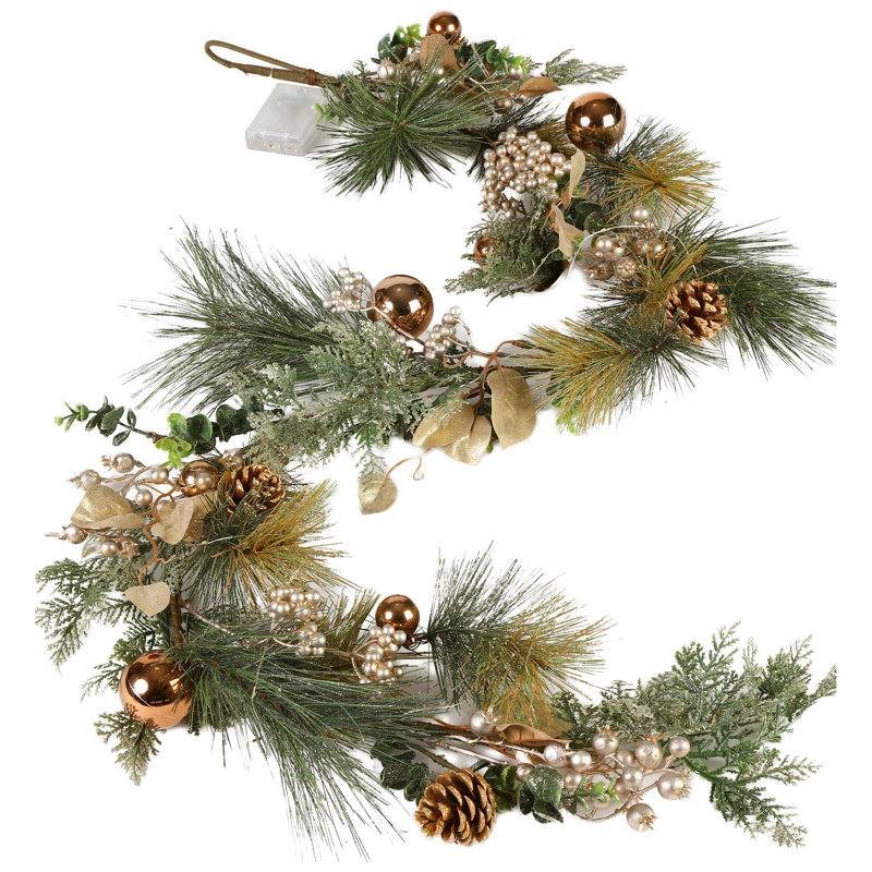 150cm Lighted Faux Garland with Lights