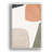 Mid Century Shape "Muted Abstract Color Blocks Artwork, Vibrant Simple Neutral Modern Wall Pictures, Framed Canvas Giclee Print Wall Art"-56686971-56686975